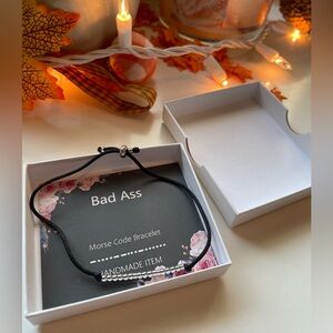 Bad A$$ Morse Code Bracelet